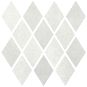 MOSAICO ROMBO CLOUD WHITE 25X25