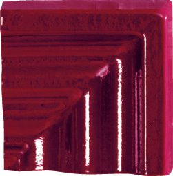 ANGOLO SPECCHIO BORDO DIAMANTE  BORDEAUX 8x8